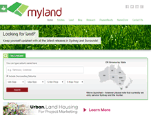 Tablet Screenshot of myland.com.au